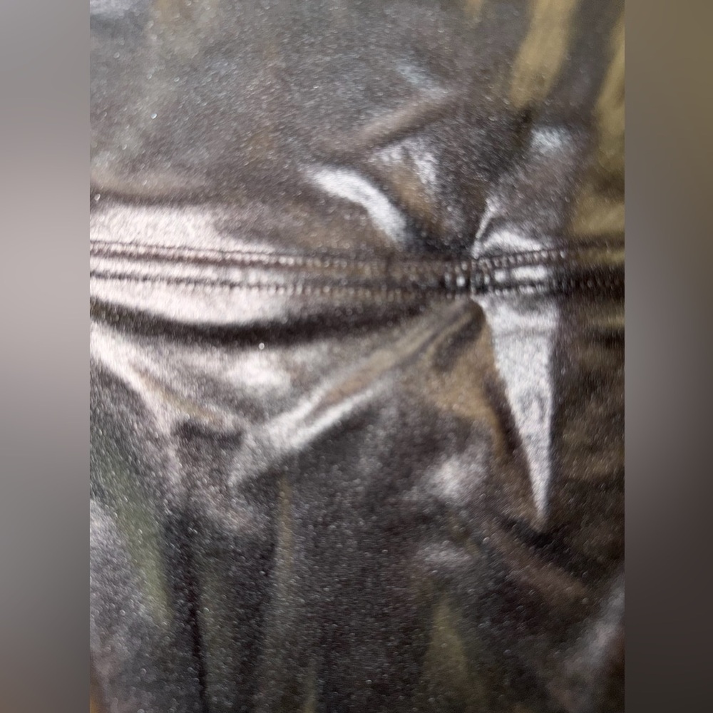 NWT Spanx Black Women's Faux Leather Leggings - Picture 5 of 9